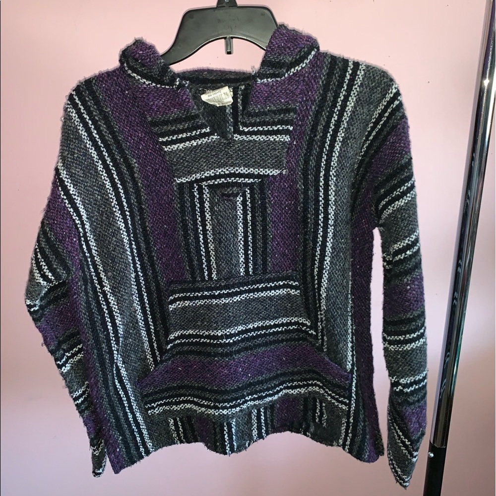 Dark gray & purple DrugRug:)